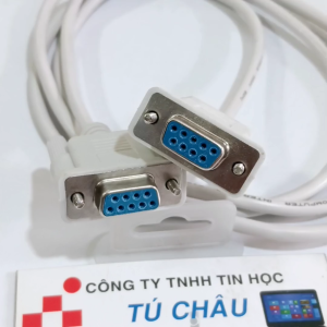 Cáp Com 9 (DB9F - Cáp Link Com 9) / Cáp 2 đầu Com 9 Lổ Cái (DB9F) dài 1.45m