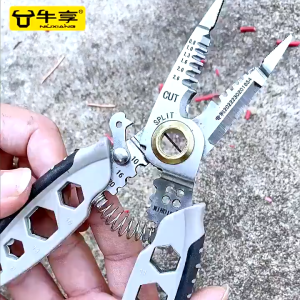 Stripping Pliers Cut Winding Crimper Crimping Line Electrical Plier Cable Wire Stripper Clamp Cutter Electrician Tools