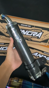 Knalpot Motor Ninja 150cc Annora Original Produk Carbon Kevlar Bluemoon Berkualitas Terbaik Fullset