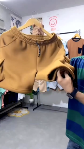 GRAFFITY - Celana Pendek Pria Cargo Fleece Shorts