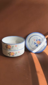 [Hàng Hiếm Japan Limited] 01 Chiếc Hộp/ Thố 2 Tầng Vẽ Tay Nhã Nhặn