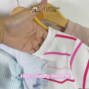 Bigbox.ph Ribbed Cotton Dress with Lettuce Trim for Girls 3-5 Years Old