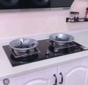 GO277 Cover Kompor Alas Tatakan Tungku Kompor Pelindung Tahan angin