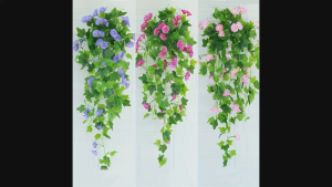 Chùm Hoa Bìm Bìm Giả Nhiều Màu Sắc Trang Trí Nhà Cửa Chùm Hoa Dài 90cm Decor Ban Công DC-802