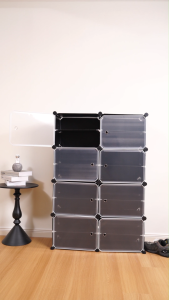 Ecoo MALL ตู้รองเท้า ชั้นวางรองเท้า กล่องรองเท้า ป้องกันฝุ่นและกันน้ำ ดำ / ขาวสองส