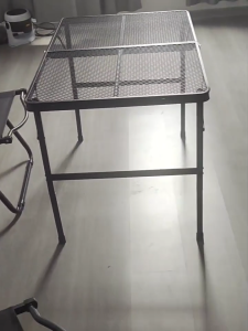 Meja lipat Grid Meja Lipat Camping Aluminum dengan Portable Praktis Serbaguna Meja Lipat Camp Tables