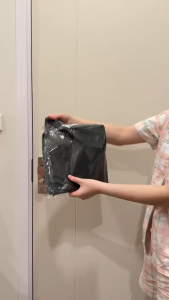 ถุงขยะ 5 แถม 1 (ได้ 6 แพ็ค) ถุงขยะสีดำ (ถุงขยะ skd lite ) แบบพับ  ไร้กลิ่น รับน้ำหนักได้ดี น้ำไม่รั่ว