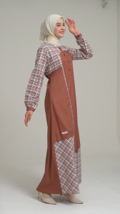 Raunapride Baju Gamis Wanita Katun / RGD-110 / Fashion Muslim Kekinian