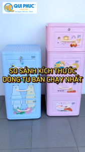 [HỎA TỐC HCM] Tủ nhựa Lucky 3 tầng QUI PHÚC nhỏ gọn tiện lợi phù hợp mọi không gian dễ lắp ráp