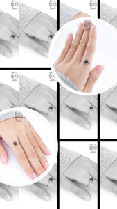 Cincin Wanita Red Garnet Bulat Perak 925 Jawan Garnela