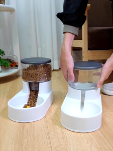 เครื่องให้อาหารแมวอัตโนมัติ เครื่องให้อาหาร ที่ให้อาหารอัตโนมัติ ชามข้าว ชามอาหาร หมา แมว อัตโนมัติ 3.8 ลิตร ชามอาหารสัตว์เลี้ยง