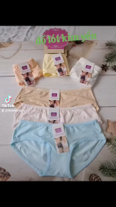 Combo 10 Quần Lót Nữ Cotton thá¡ Trơn Cao Cấp (2108) Size 40 - 50 Kg Chất Liệu Thoáng Mát Mặc Siêu Êm - Shop Kim Yến