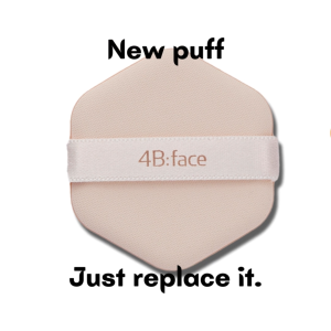 Bông mút trang điểm 4B:Face Forever Velvet Cushion Puff 4bface