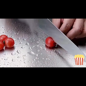 Talenan Stainless Stell 304 Tatakan Memotong Higienis Anti Karat 30*20CM/Talenan Stainless 304 Dua Sisi Talenan Multifungsi