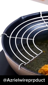 Peniris Gorengan Gantung Stainless Steel 34 36 cm Wajan Tirisan Cooling Rak Tatakan Tiris Saringan Strainer Anti Lengket