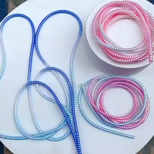 Dây Ngọc Kim Tuyến phối màu quấn bảo vệ cáp sạc tai nghe cáp dài 1.4m 140cm