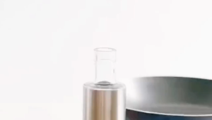 MM 300ml Seasoning Condiments Container Glass Bottle for Soy Sauce Vinegar Sesame Olive Oil with Steel Lid Cover