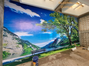 WALLPAPER TAMAN BUNGA 3D CUSTOM - Wallpaper taman bunga paris