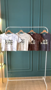 BL20856 Mickey Comic Crop T-Shirt