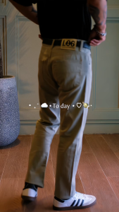 กางเกงทรงกระบอกชาย ชิโนผ้าสี ไม่ยืด เป้าซิป กางเกงทำงาน L107 ผ้าสี ผ้าไม่ยืด สีไม่ตก เอว28-44