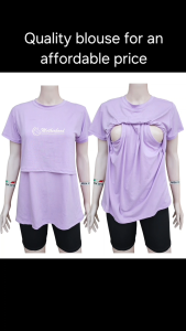 K5 "MOTHERHOOD" and "MAMAs SOULMATES" Breastfeeding Statement Blouse. Made of 100% cotton spandex material. Design is suitable for Mommy and Baby connection