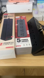 Ổ điện đa năng chính hãng Drapow SK28 SK295-10 ổ cắm điện 220v + 3 usb A + 1 Type C sạc nhanh 20W