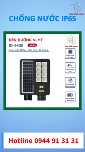 Đèn Đường Năng Lượng Mặt Trời JINDIAN 400W JD-9400