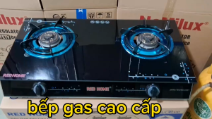[HCM]Bếp gas đôi mặt kính tiết kiệm gas RED HOME TN-780I hàng chính hãng