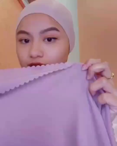Hijab segi empat bella laser/ jilbab bella /kerudong polycottoon lasercut 115x115 CM - Wance Made