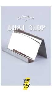 WHPH Shop ที่วางนามบัตร stainless แท่นวาง นามบัตร สำหรับร้านอาหาร โรงแรม ร้านกาแฟ มีหลายสี งานส่งออก
