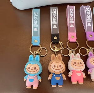 พวงกุญแจ Labubu macaron พวงกุญแจน่ารัก ใหญ่/เล็ก มี 6 สีให้เลือก ห้อยกระเป๋า/ห้อยกุญแจ
