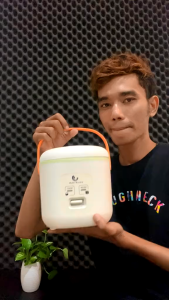 Han River Magic Com Mini Rice Cooker 0.8L Multifungsi (HRRC04WT)