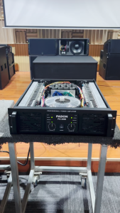 Professional amplifier 3u3 level power supply two channels 129v Class H dual 18 inch subwoofer
