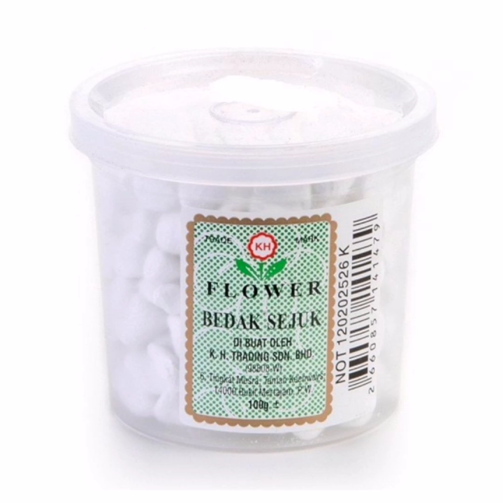 Flower brand bedak sejuk 90g / FLOWER Bedak Sejuk - 90G / FLOWER Bedak Sejuk 90G