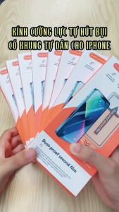 Cường Lực iphone Tự Dán tự hút bụi cho 15 Pro Max 12Promax 13 13ProMax 14ProMax Xsmax 14Plus 11Pro max Xr 14Pro