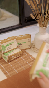 (HÀNG CÔNG TY) Khăn ướt vải sợi tre EcoWipes an toàn lành tính có khả năng phân hủy trong môi trường tự nhiên