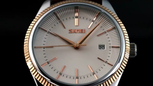 Jam Tangan Pria Kulit Original SKMEI 9298 Eksklusif Anti Air