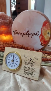 Engraved Customized Personalized Wooden Desk Clock