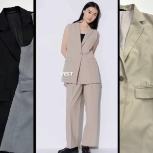 Vest Tailor Suit Sleeveless Jacket by Uniqlo - Rompi Wanita