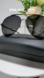 Frog Fashionable retro Polarized Sunglass full rim steel adjustable frame model 758 for man women Anti-UV 400 Lens