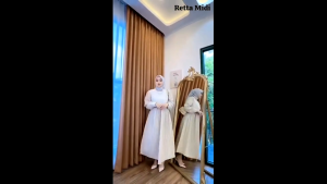 Midi Terbaru 2024 Kekinian Depira Midi Bahan Katun Dress Kondangan Wanita Motif Salur Simple