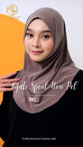 HIJAB BERGO SPORT NON PET BY NAYARA SCARF | JILBAB INSTAN NAYARA