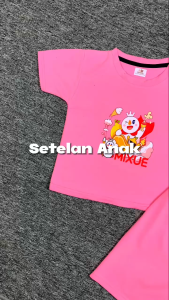SAEWAE - Setelan Anak Perempuan/Cewek Crop Top Mixue Oneset Fashion Anak Usia 2-12 Tahun