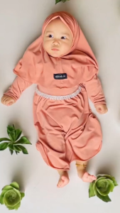 Kalissa - Gamis Bayi Newborn & Anak Balita Polos Usia 0-2 Tahun