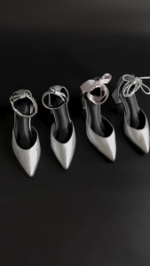 Sinsatree SSTS002 รองเท้าผู้หญิง ส้นสูง 2.5 นิ้ว พร้อมสายรองเท้า4 แบบ