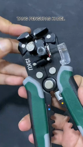 ISKU Wire Stripper 0.2-6.0mm Metal DL2018 Tang Potong Kabel / Tang Potong Kupas Kabel