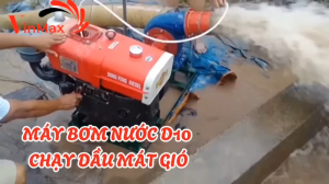 Máy bơm bùn chạy dầu mát gió đầu nổ D10 tại Bắc Ninh