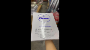 Flowers กระดาษรายงาน A4 (70 แกรม บรรจุ 200 แผ่น/แพ็ค) มีเส้น 1 หน้า | คลังกระดาษ