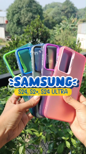 Hard Case For S4MSUNG S24 S24+ ULTRA PLUS Hologram Mika Casing Hybrid Silicon Cover Macaron Terbaru