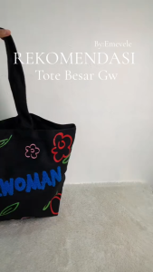 Grosiran Omygoose Tote Bag Wanita / Tas Tote Wanita / Tas Kanvas Gentle Woman BKK / GW 9801